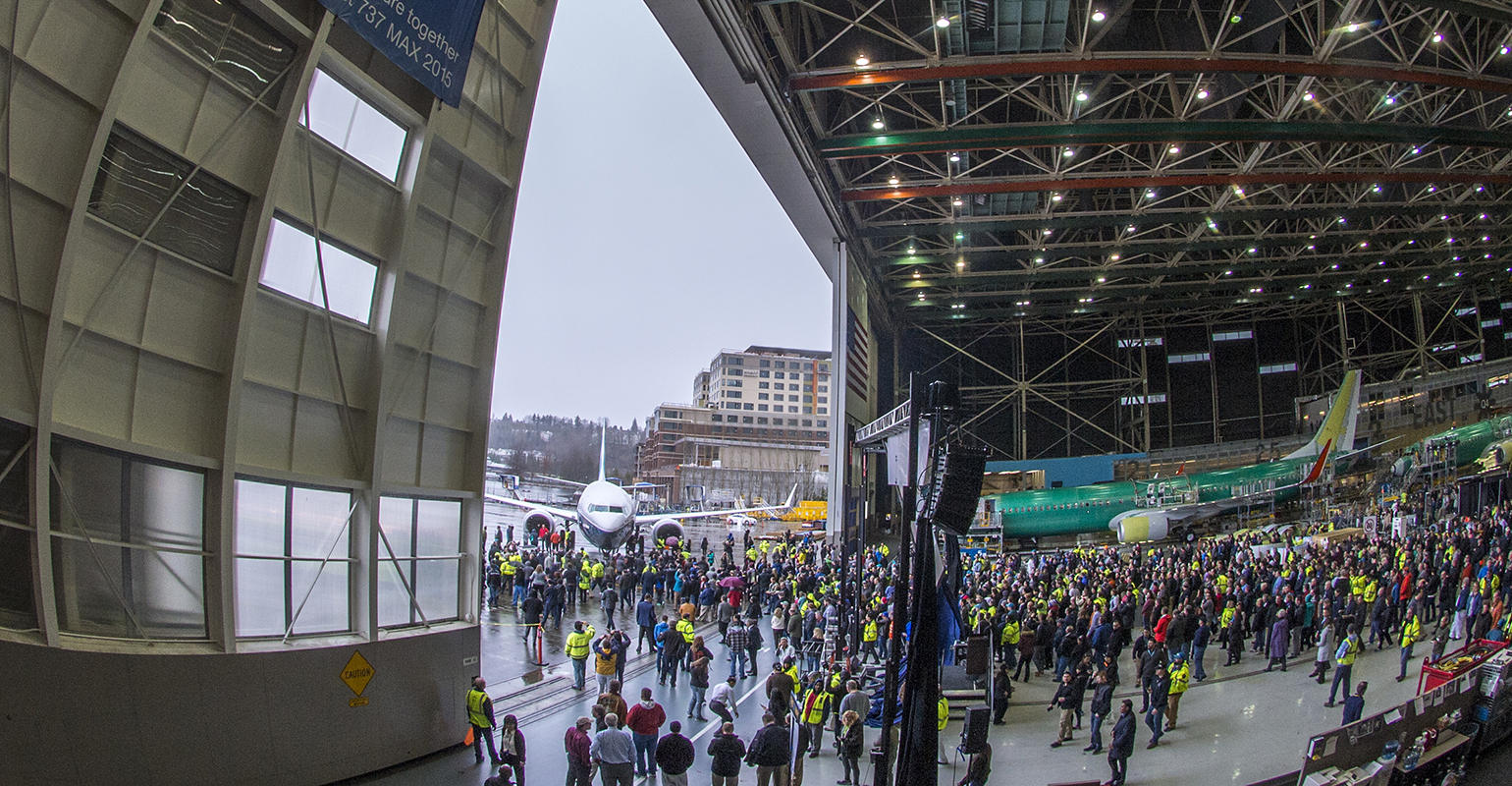 Boeing celebrates rollout of the first 737 MAX 9.