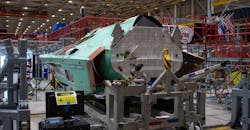 The 900th F-35 fuselage section, produced by Northrop Grumman in Palmdale, California. The 900th F-35 fuselage section, produced by Northrop Grumman in Palmdale, California.