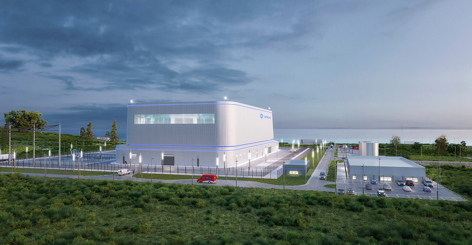 Illustration of GEH&rsquo;s BWRX-300 small modular reactor.