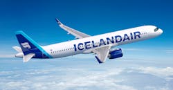 Icelandair, based in Keflavik, placed a firm order for 13 Airbus A321XLR jets in July 2023. Icelandair, based in Keflavik, placed a firm order for 13 Airbus A321XLR jets in July 2023.