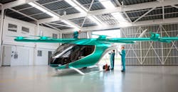 Illustrated MRO service for Eve eVTOL. Illustrated MRO service for Eve eVTOL.