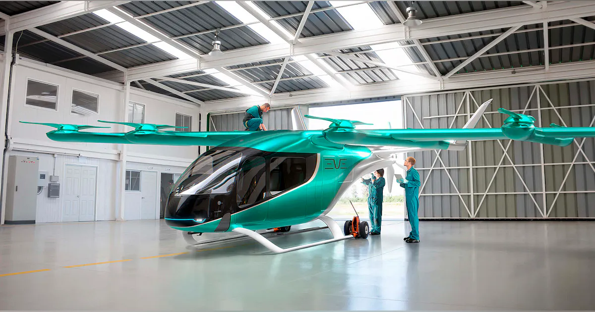 Evtol Animation Eve Enlists DHL to Study eVTOL Supply Chain | Embraer | American Machinist