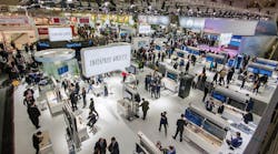 Hall 2 at CeBIT information technology trade show in Hannover, Germany on March 15, 2016.