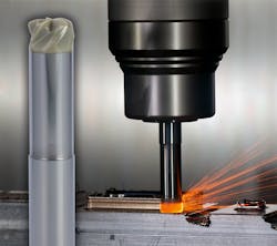 Emuge-Franken Cera-Cut end mill. Emuge-Franken Cera-Cut end mill.