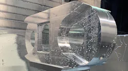 A typical aerospace part produced by Honeycutt Manufacturing.