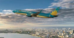 Vietnam Airlines selected Boeing’s fuel-efficient narrow-body aircraft series to expand its fleet, with 50 737 MAX airplanes. Vietnam Airlines selected Boeing’s fuel-efficient narrow-body aircraft series to expand its fleet, with 50 737 MAX airplanes.