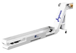 Jorgensen Conveyor offers affordable, enhanced filtering capability on the EcoFilter Conveyor with a new filter box configuration that enables efficient filtration of fine chips to 80-micron nominal. Jorgensen Conveyor offers affordable, enhanced filtering capability on the EcoFilter Conveyor with a new filter box configuration that enables efficient filtration of fine chips to 80-micron nominal.