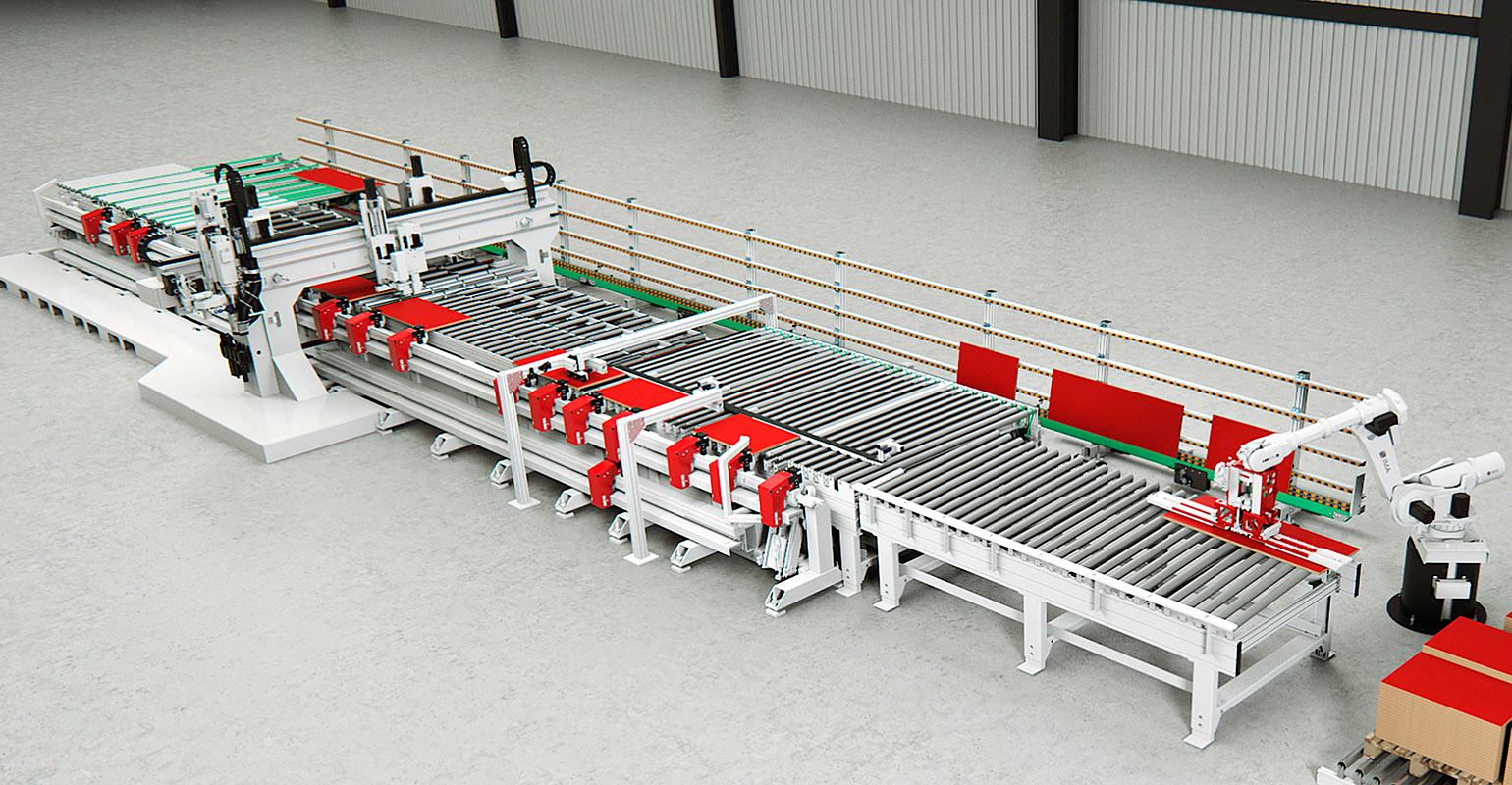 The IMAGIC L1 modular through-feed drilling machine allows automated, set-up-free processing, even for batch size 1 production.