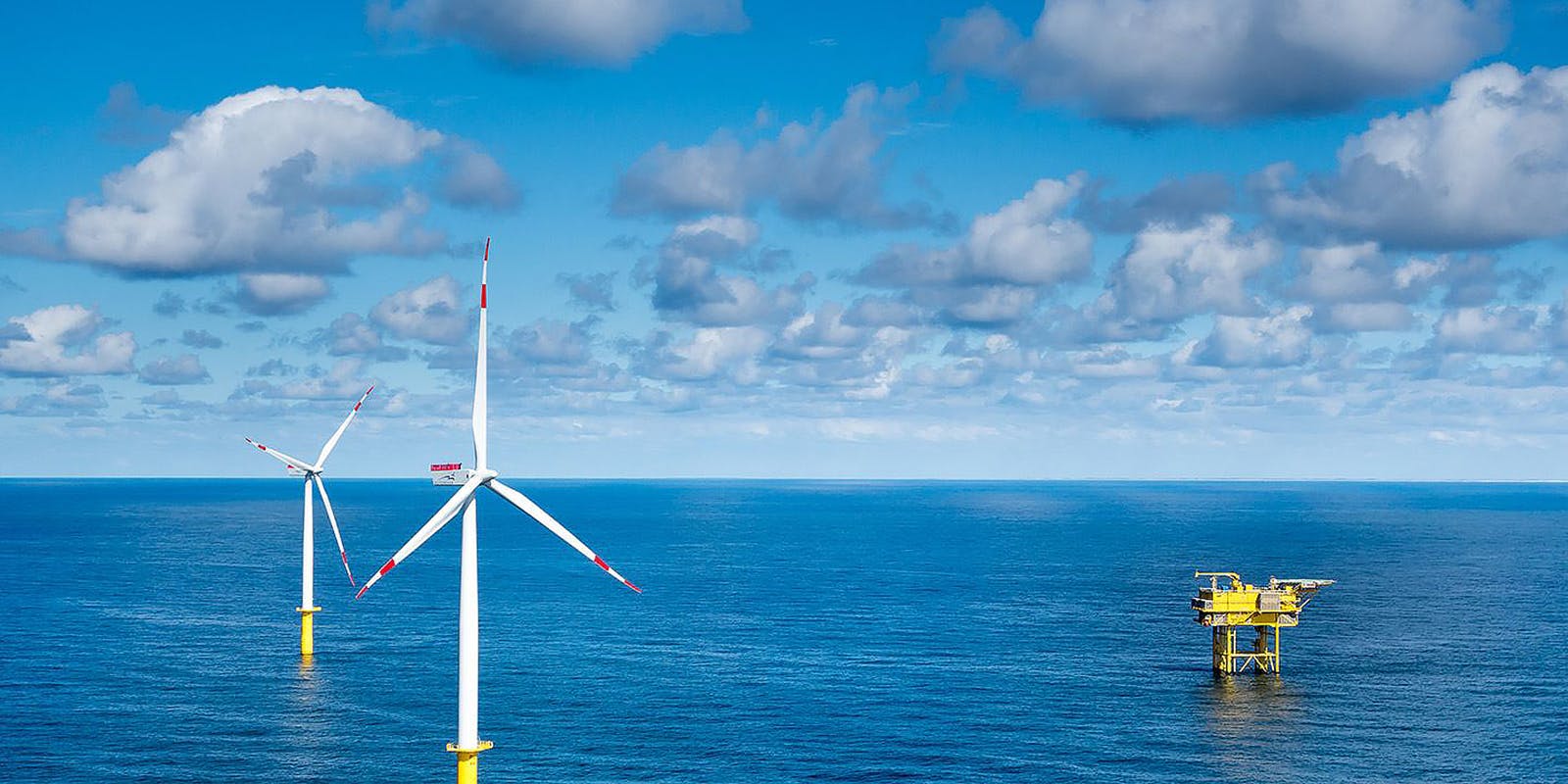 Siemens Gamesa offshore wind turbines.