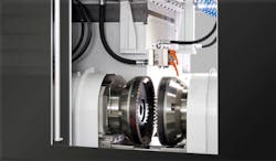 Double-sided grinding, which makes possible simultaneous machining of both friction ring surfaces, high through-put rates and short cycle times, is Supfina's first choice for machining the 'brake discs of the future'. Double-sided grinding, which makes possible simultaneous machining of both friction ring surfaces, high through-put rates and short cycle times, is Supfina's first choice for machining the 'brake discs of the future'.