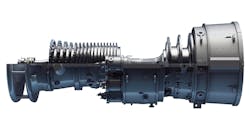 A GE 7E gas turbine. A GE 7E gas turbine.