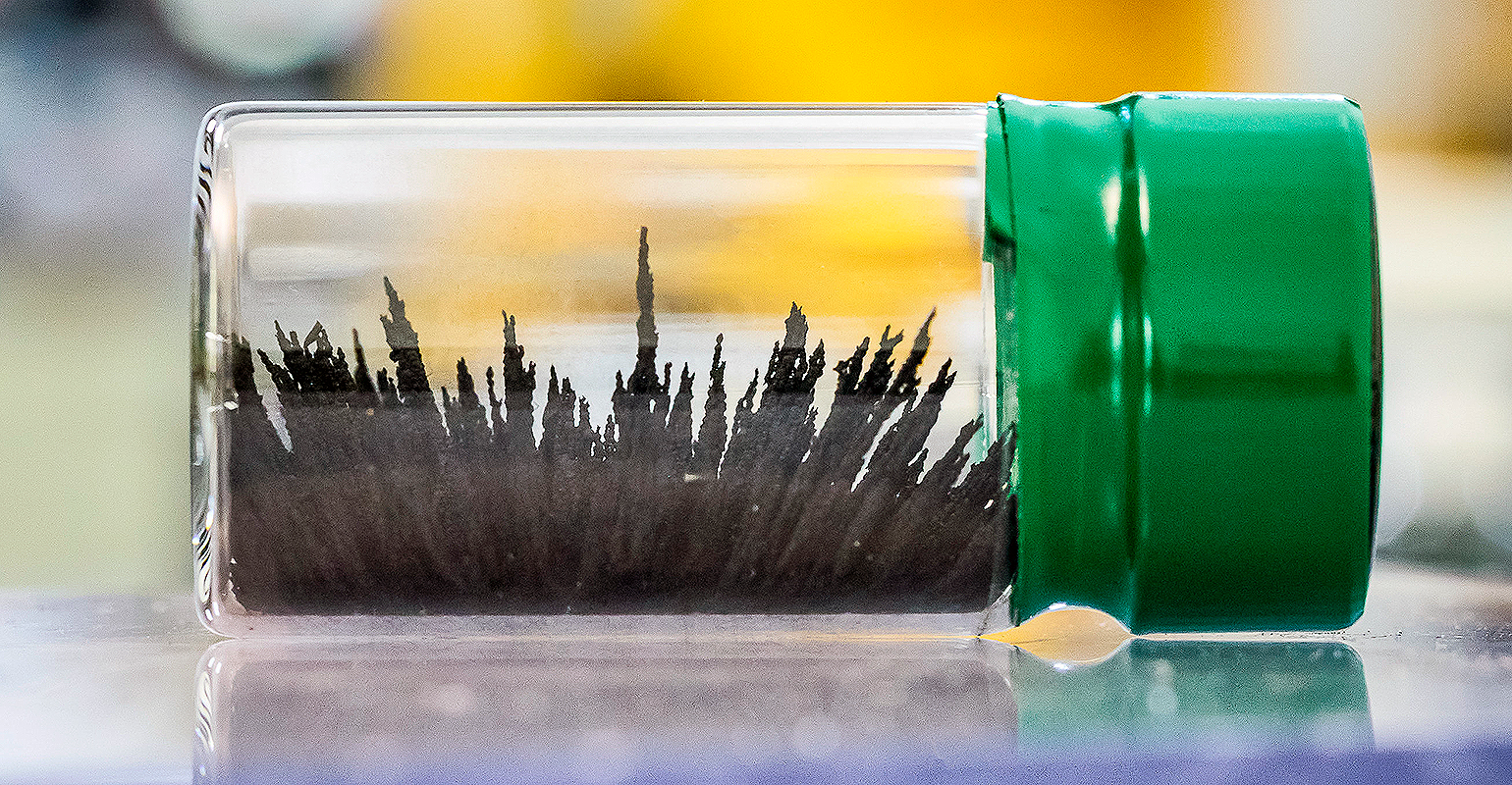 Iron nitride manufactured by Niron Magnetics at its pilot plant in Minneapolis, Minn., October 2023.