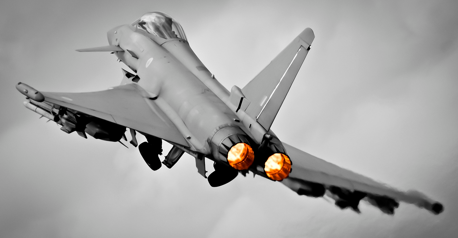 Eurofighter Typhoon fighter jet.