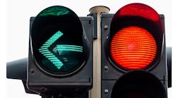 Green and red traffic signals. Green and red traffic signals.