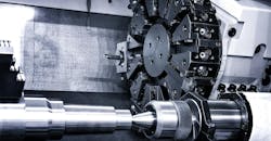 Rotating head with drilling tools, bits in high-precision CNC machining. Rotating head with drilling tools, bits in high-precision CNC machining.