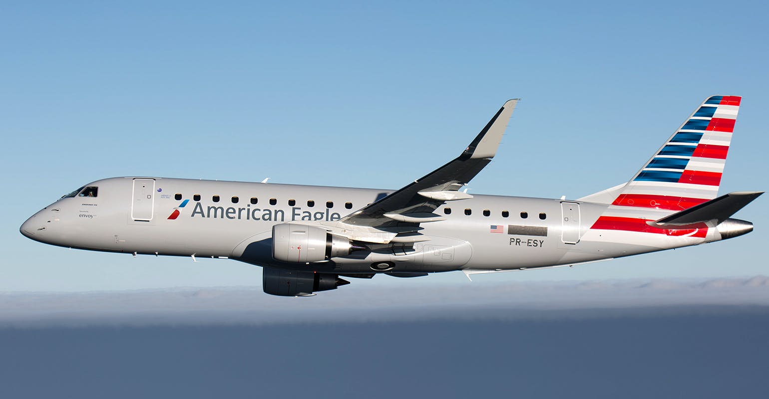 Envoy Air operates an all-Embraer fleet as American Eagle airlines.