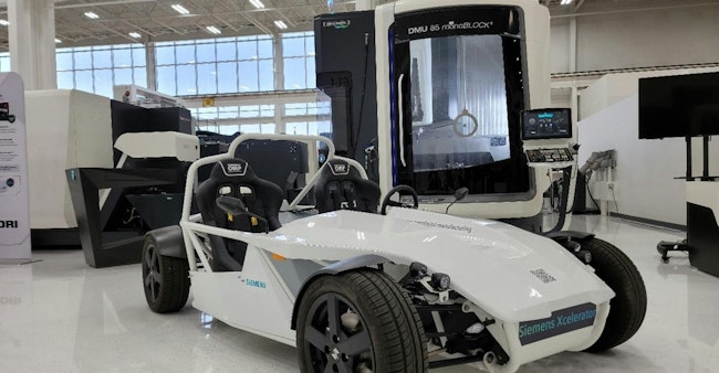 Siemens eRod EV, equipped with the lightweighted steering knuckle.