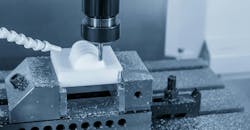 CNC milling plastic parts with solid ball endmill tool. CNC milling plastic parts with solid ball endmill tool.