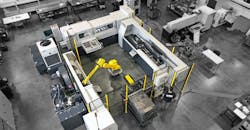 The UNISIG R-4-2-2 fully automated production cell. The UNISIG R-4-2-2 fully automated production cell.