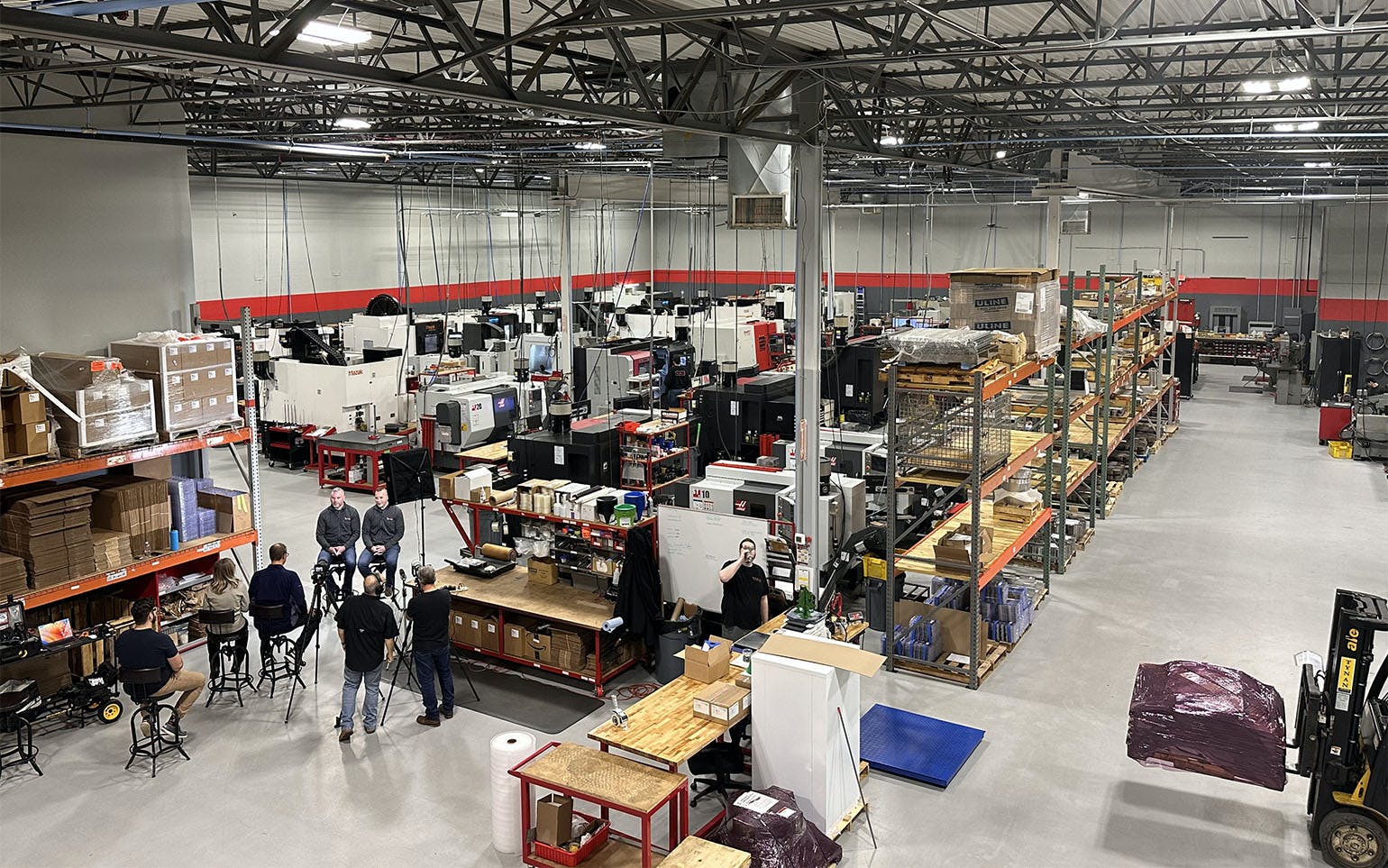 Since 2018, Olson Custom Designs has occupied a 24,000-square-foot shop in Indianapolis, with 23 CNC machines.