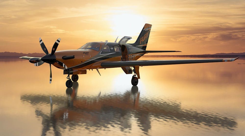 The six-passenger M700 Fury will be the fastest single-engine aircraft Piper has yet built, with a maximum cruise speed higher than 555 km/hour.