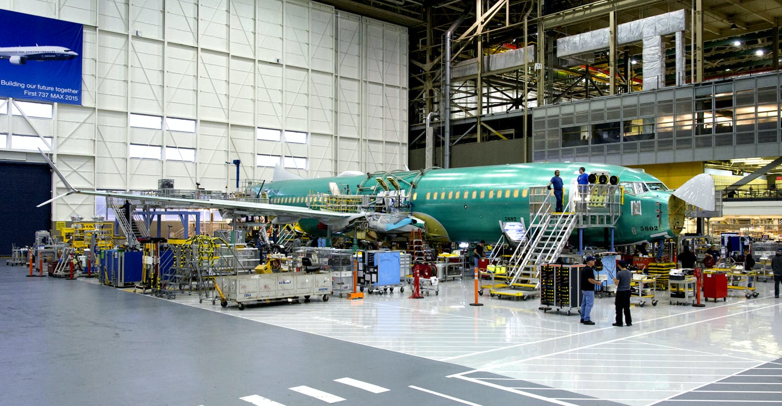 Boeing 737 MAX assembly, Renton, Wash.