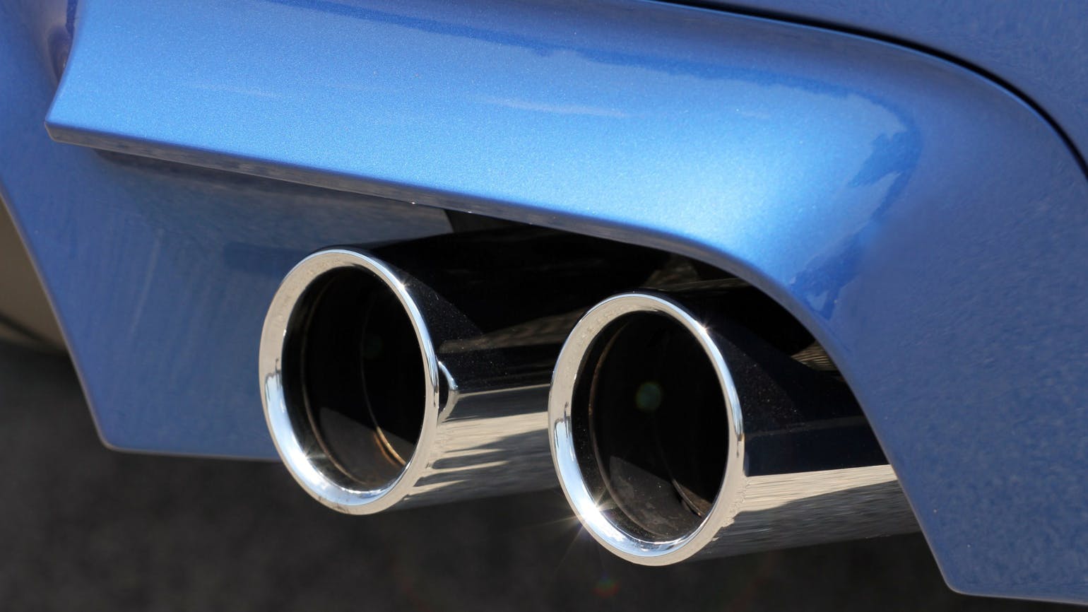 Sportscar tailpipe.