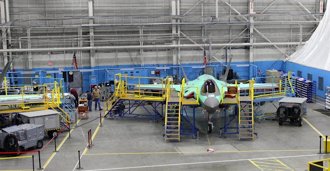 F-35 Lightning II Joint Strike Fighter assembly and outfitting.