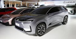 The Toyota bZ4X electric SUV. The Toyota bZ4X electric SUV.