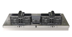 The SOLIDGrip MAXX’s modular design allows two standard vises to be quickly converted to one large-capacity vise, and back again in minutes. The SOLIDGrip MAXX’s modular design allows two standard vises to be quickly converted to one large-capacity vise, and back again in minutes.