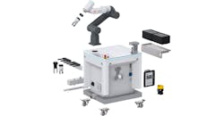 Zimmer Group’s recently debuted ZiMo mobile robot workstation. Zimmer Group’s recently debuted ZiMo mobile robot workstation.