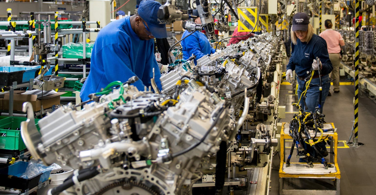 Toyota Motor Manufacturing Alabama assembled 770,000 engines in 2023.