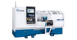 The New Generation C 470 teach lathe has an 18.5-in. swing over bed, a 4,000 rpm 12.5 hp main motor, and 39.37 in. between centers. The New Generation C 470 teach lathe has an 18.5-in. swing over bed, a 4,000 rpm 12.5 hp main motor, and 39.37 in. between centers.