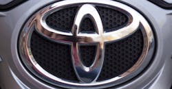 Toyota brand logo. Toyota brand logo.