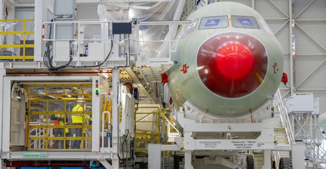Airbus A321neo final assembly line.