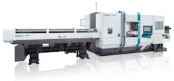 The G220 turn mill combines twin spindles, two turrets, robust five-axis milling capabilities, and a capacity to hold up to 169 tools. Its high dynamics and generously dimensioned X- and Z-axis guides allow it to achieve optimal cycle times for complex parts. The G220 turn mill combines twin spindles, two turrets, robust five-axis milling capabilities, and a capacity to hold up to 169 tools. Its high dynamics and generously dimensioned X- and Z-axis guides allow it to achieve optimal cycle times for complex parts.