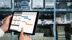 Tablet and inventory in a manufacturing operation. Tablet and inventory in a manufacturing operation.