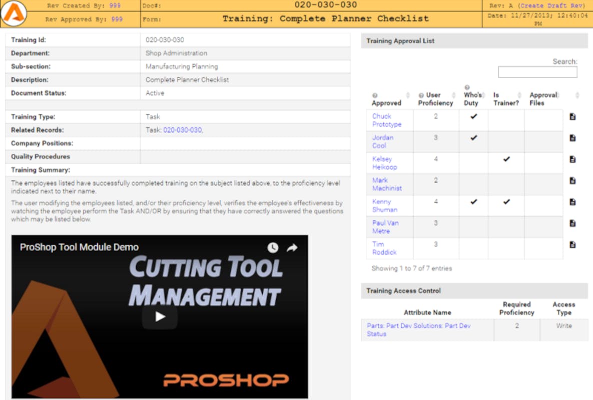The ProShop ERP platform is a paperless ERP/MES/QMS combo that integrates seamlessly and links every function, from estimating to shipping, simplifying project management from start to finish.