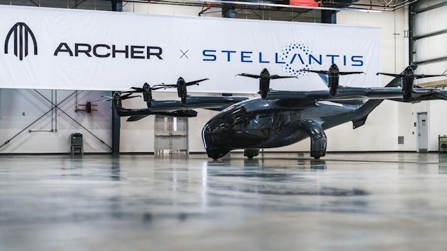 The Archer Aviation Midnight is an electric vertical take-off and landing aircraft designed to carry up to four passengers and a pilot – a payload over 1,000 lbs. – with a range of 100 miles, mainly short-distance trips of around 20 miles.