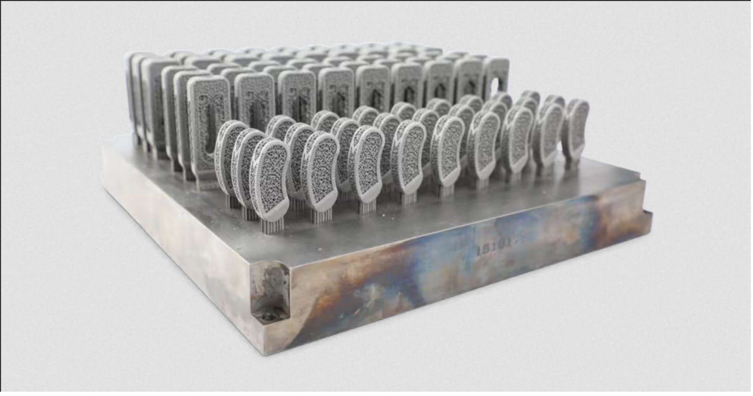 Metal AM parts produced by 3D Systems&rsquo; DMP Flex 350 platform.