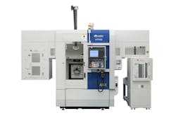 The compact MSR60 is a CNC turning center with front-facing 6-inch/8-inch chucks equipped with a Y-axis. It has a single 10-station turret, an X-axis stroke of 240 mm, a Y-axis stroke of ±60 mm, a Z-axis stroke of 200 mm, and a maximum spindle speed of 6,000 revolutions per minute. The compact MSR60 is a CNC turning center with front-facing 6-inch/8-inch chucks equipped with a Y-axis. It has a single 10-station turret, an X-axis stroke of 240 mm, a Y-axis stroke of ±60 mm, a Z-axis stroke of 200 mm, and a maximum spindle speed of 6,000 revolutions per minute.