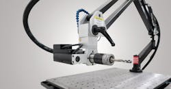 The flexible FlexArm REM-24D electronic tapping arm with a multi-position head that allows quick and easy switches between vertical and horizontal tapping. The flexible FlexArm REM-24D electronic tapping arm with a multi-position head that allows quick and easy switches between vertical and horizontal tapping.