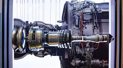 The CFM Intl. LEAP engine, which powers the Airbus A320neo and Boeing 737 MAX narrowbody jets.