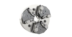 HWR Workholding USA’s INOZet pendulum bridges allow manufacturers to double the number of jaws on their existing chucks to distribute clamping force more evenly and eliminate part deformation. HWR Workholding USA’s INOZet pendulum bridges allow manufacturers to double the number of jaws on their existing chucks to distribute clamping force more evenly and eliminate part deformation.