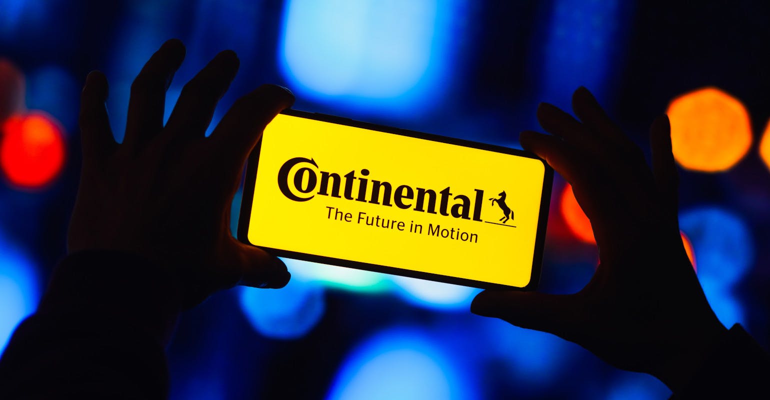 Continental AG logo displayed on a smartphone screen.