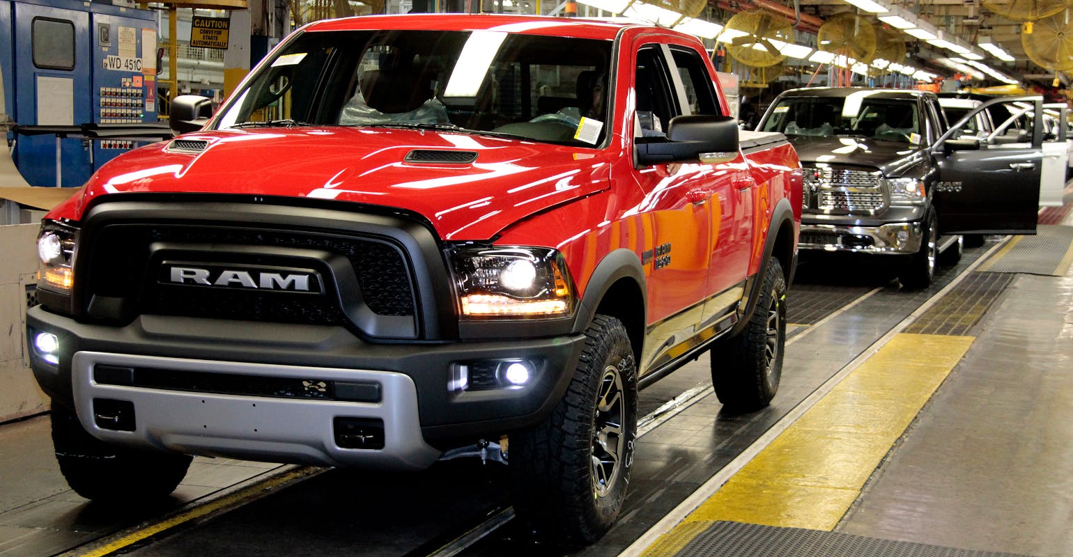 Ram 1500 Classic pickup truck at Stellantis Warren Truck Assembly Plant, Warren, Mich.