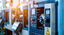 Workshop with CNC machines.