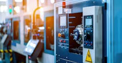 Workshop with CNC machines. Workshop with CNC machines.