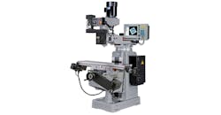 The Kent USA KTM-3VSF CNC w/ MillPwr knee mill has a 3-HP variable speed head and a spindle capable of 60-550-4500 RPM. The Kent USA KTM-3VSF CNC w/ MillPwr knee mill has a 3-HP variable speed head and a spindle capable of 60-550-4500 RPM.