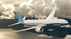 Boeing 777X aircraft shown in flight.